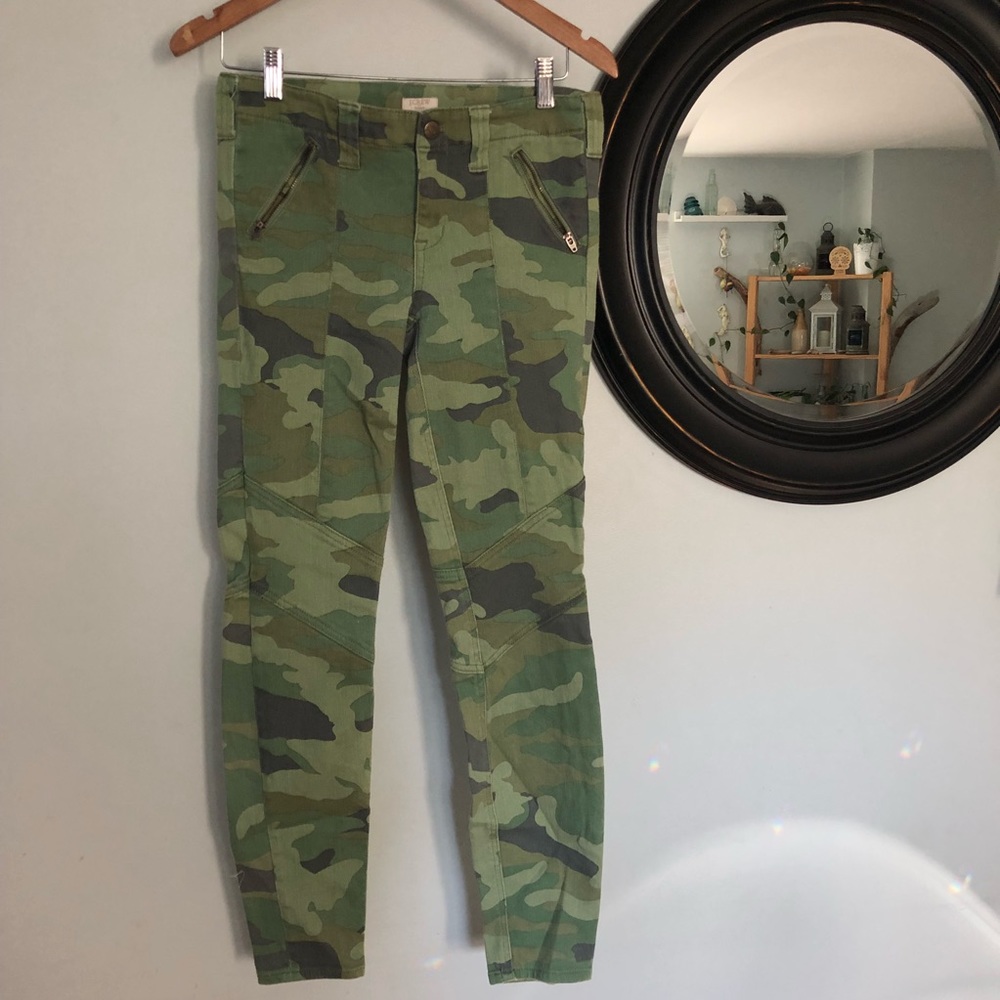 J. Crew Camo Denim Skinnies